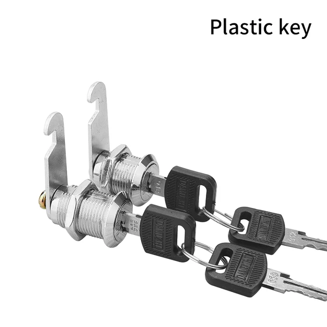 20SETS Metal Cylinder Cabinet Security Locker Cam Lock With 2 Keys Same Key Different Key Security Mailbox Lock Drawer 16mm 2