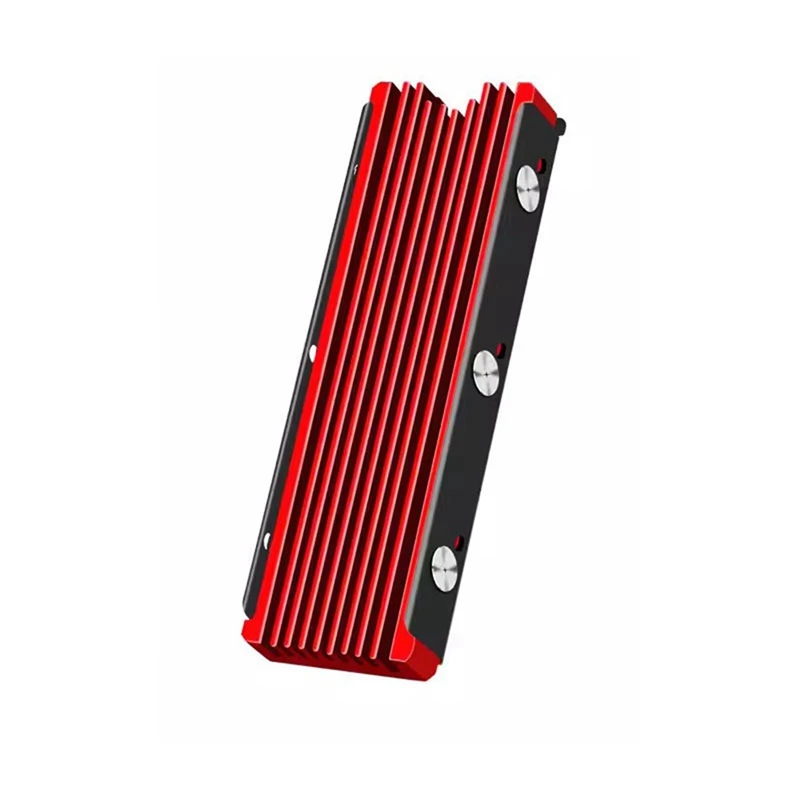 PS5 PC용 M.2 2280 SSD 방열판, NVME NGFF 2280 SSD 양면 방열판, 열 실리콘 패드 냉각, 사용하기 쉬운 빨간색
