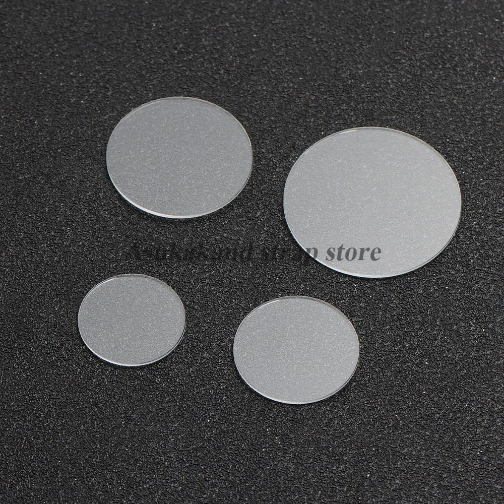 Transparent Round Planar Watch Glass Accessories - 1.2mm Thickness