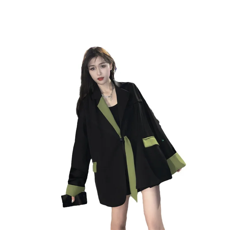 Женский приталенный повседневный костюм-пальто