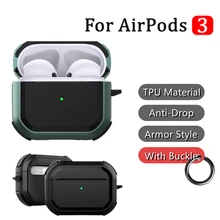 

2022 Armor Luxury Case for AirPods 3 Protective Earphone Cover Suit for Apple Air Pods 3 Airpods3 Shockproof Cases Fundas NEW