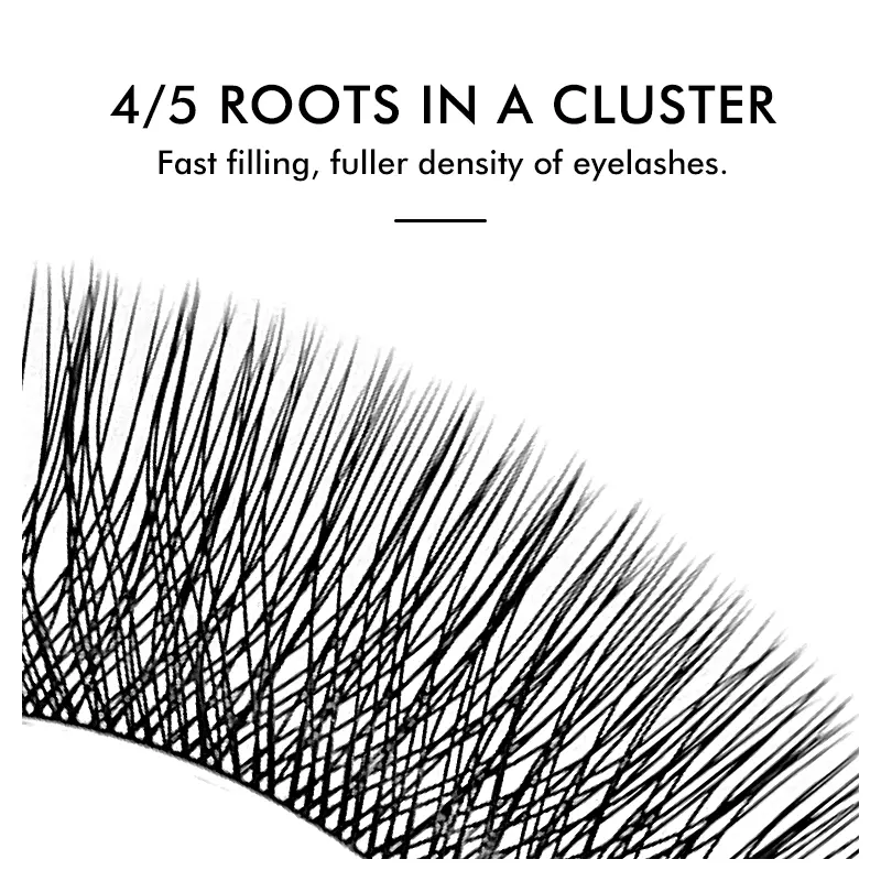 NATUHANA W-Shaped 4D 5D Volume Eyelash Extensions Premade Volume Fans W Shape Lashes Natural Soft False Eyelashes for Makeup - Image 3