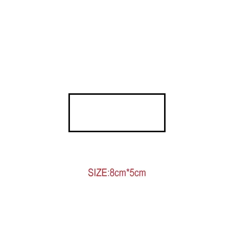 rectangle 8x5cm