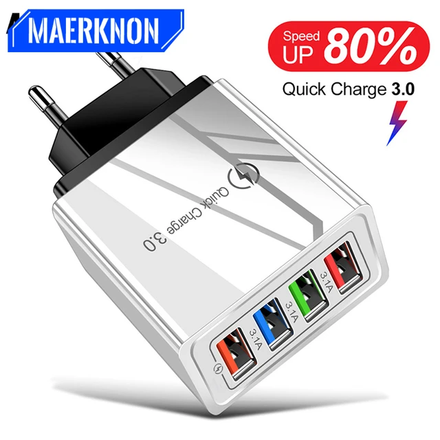 Cargador Usb De Carga Rápida 3.0 Para Móvil, Adaptador De Teléfono Para  Huawei Mate 30, Cargador Móvil De Pared Portátil, Cargador Rápido Con  Enchufe Ue/ee. Uu. - Cargadores De Móvil - AliExpress