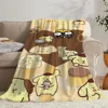 Cobija POMPOMPURIN Children's Blanket King Size Sofa Blankets and Throws Interior for Home Designer Throw Blanket Luxury Knee & 3