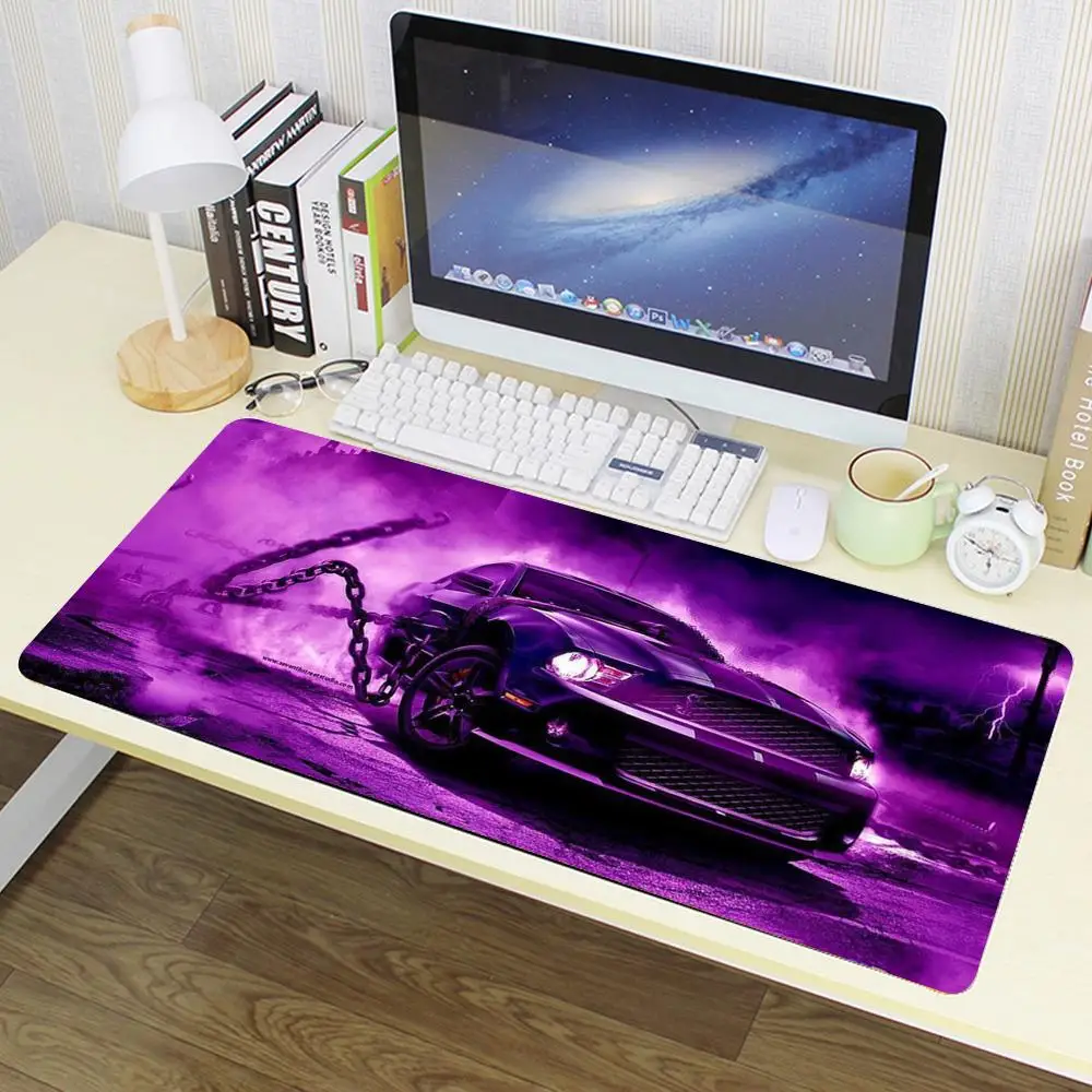 Mustang Shelby Cobra Mouse Pad Anime Rubber Gamer Keyboard Luxury Cartoon Desktop Portatile Pc Gaming Office Large Desk Mat