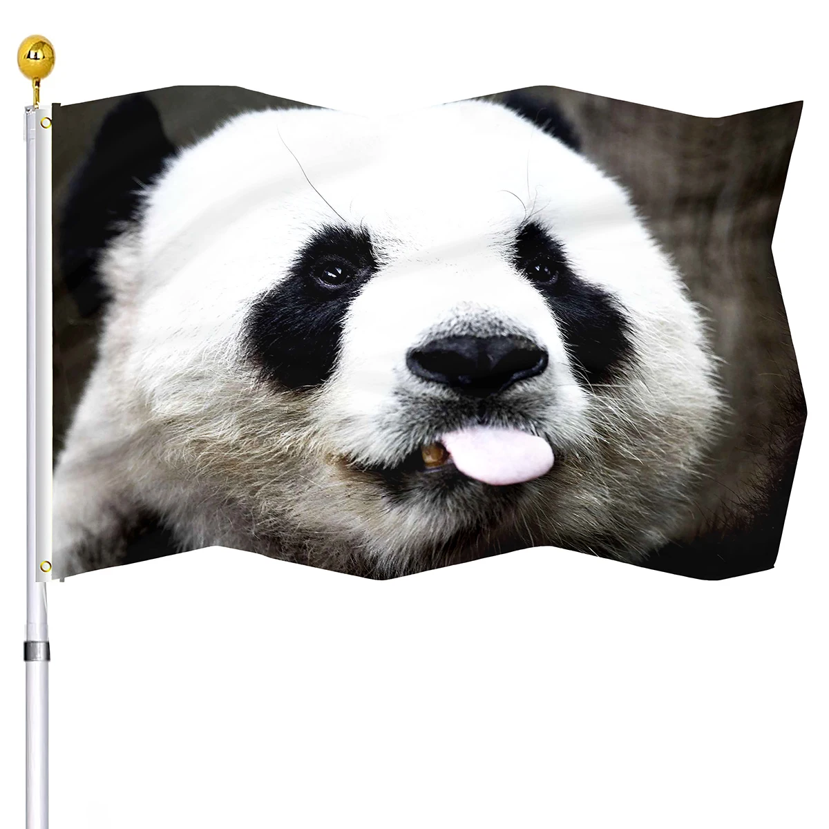 

Funny Panda Flags Uv Fade Resistant Flag for Outdoor House Porch Welcome Party Decoration Garden Yard Flag with Brass Buttonhole