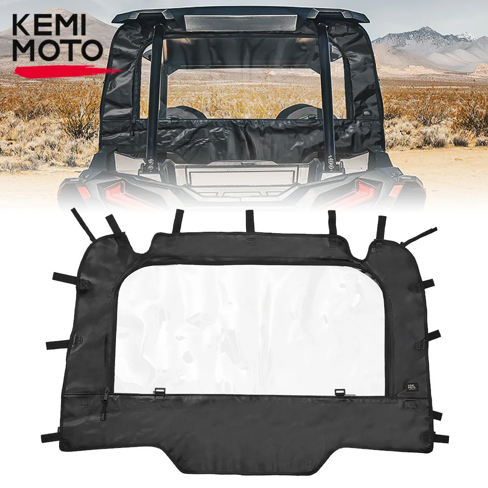 KEMIMOTO UTV Soft Rear Clear Full Windshield Compatible with Polaris RZR XP/XP 4 1000 2014-2023 RZR XP/XP 4 Turbo 2016-2023 for xiaomi 13 lite 2023 civi 2 3 in 1 clear tpu color pc frame phone case white