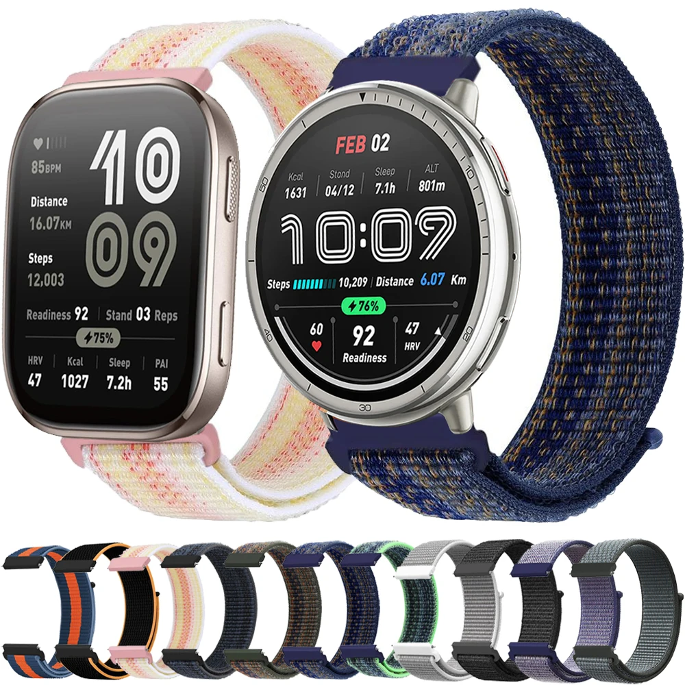 Breathable Nylon Watch Band, 20mm/22mm Strap