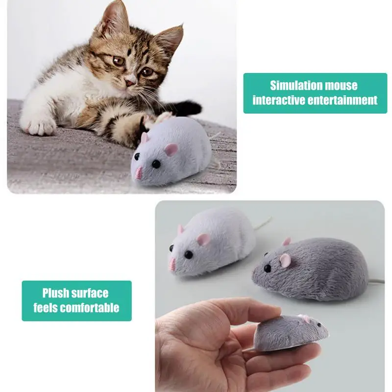 Simulation Infrared Electric Prank Jokes Remote Control Mouse Model Rc Animals Mouse on Radio Control for Cat Toys for Kids Gift 4
