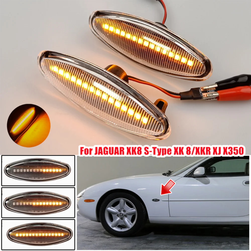 

2 шт., указатели поворота для Jaguar S-Type 1999-2007 XK8/XKR 1996-2005, XJ X350 2003-2006