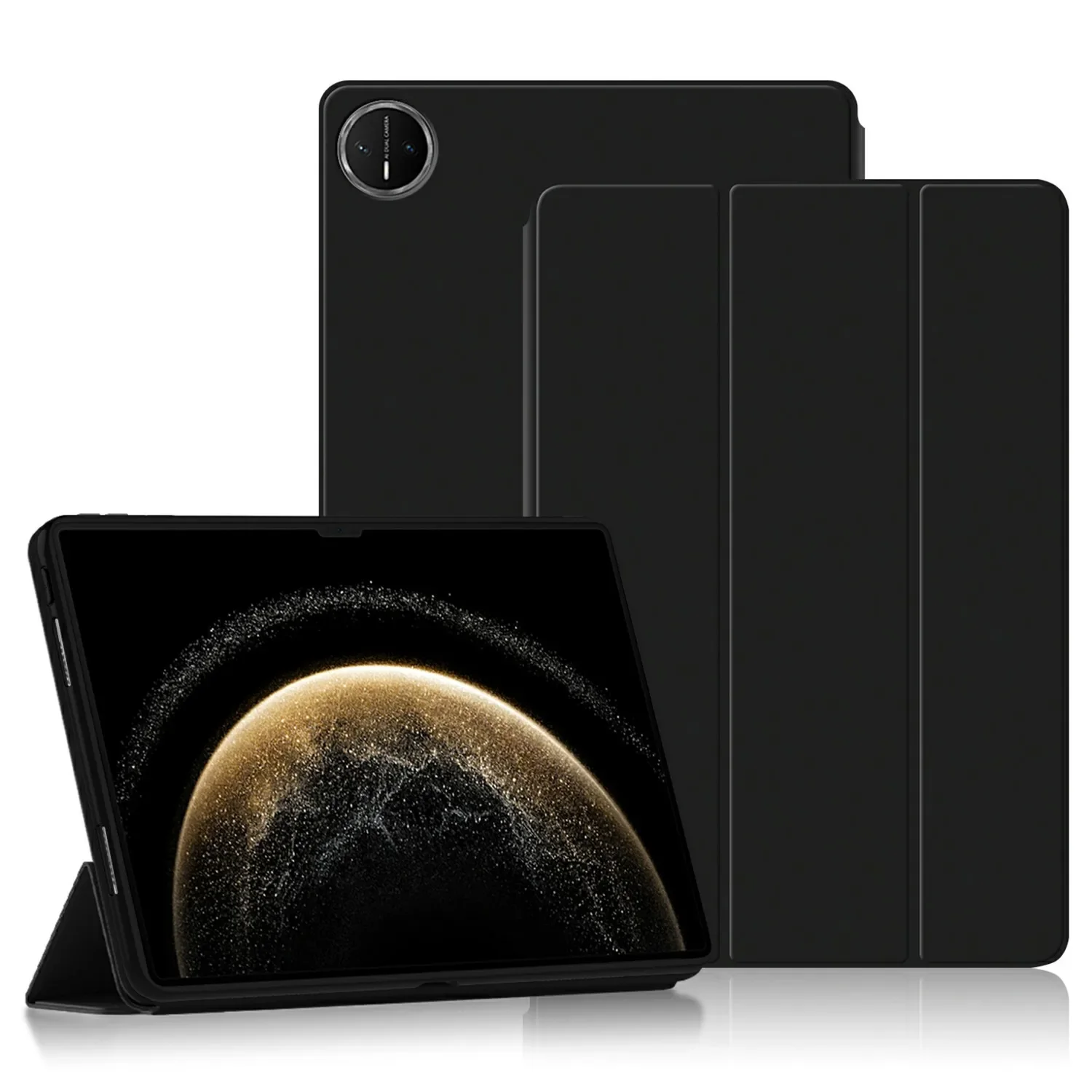 Premium PU Leather Trifold Stand Cover