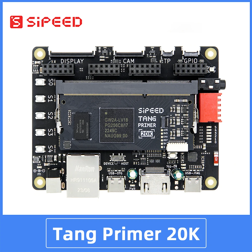 Sipeed Tang Primer 20k Gowin Gw2a Fpga Goai Placa de Núcleo Sistema Mínimo