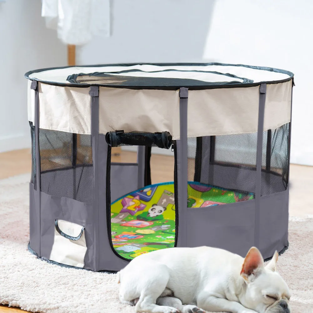 Foldable Pet Tent Dog Cat Pet Kitten Puppy Delivery Room Travel Play Pen Tent LARGE Portable Pet Delivery Room Shelter Cat Tent Bed Photo Props Pet Outdoor Travel Cat Tent Bed