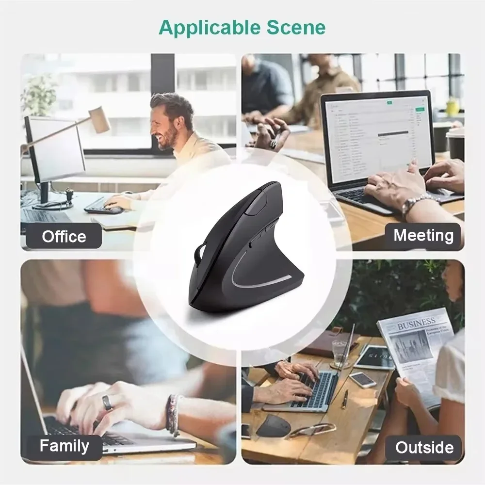 Ergonomic Vertical Wireless Mouse 5