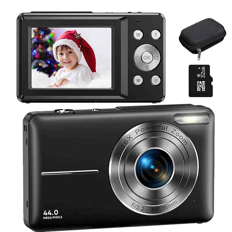 Description Picture 3 of itemHD Digital Camera 44MP 1080P FHD Photography Camera Video Camcorder 16X Zoom Portable Vlogging Camera for Kids Adults Beginners