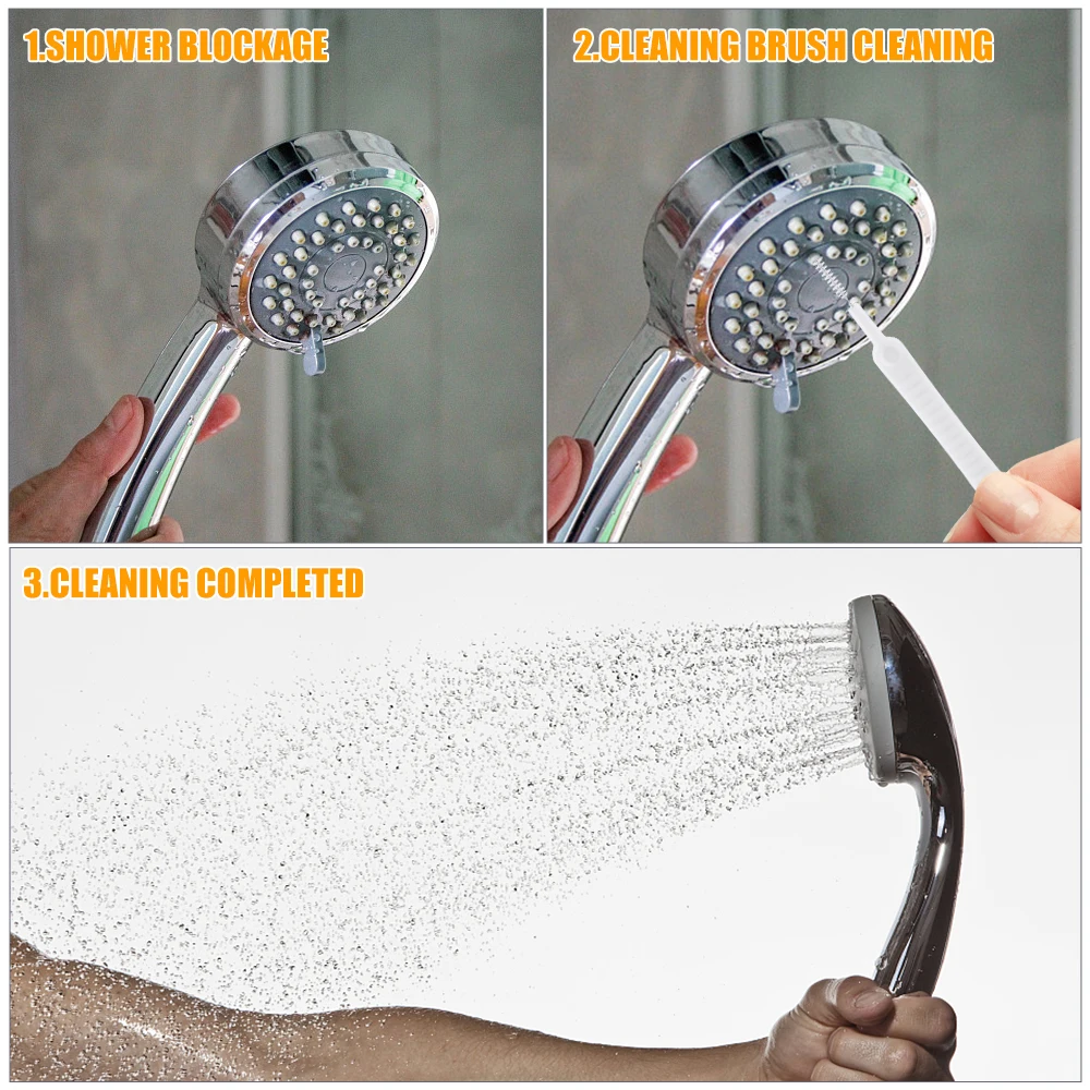 5-50Pcs Shower Head Cleaner Brush Bathroom Anti-clogging Micro Nylon  Cleaning Brushes Phone Hole Pore Gap Water-tap Washing Tool