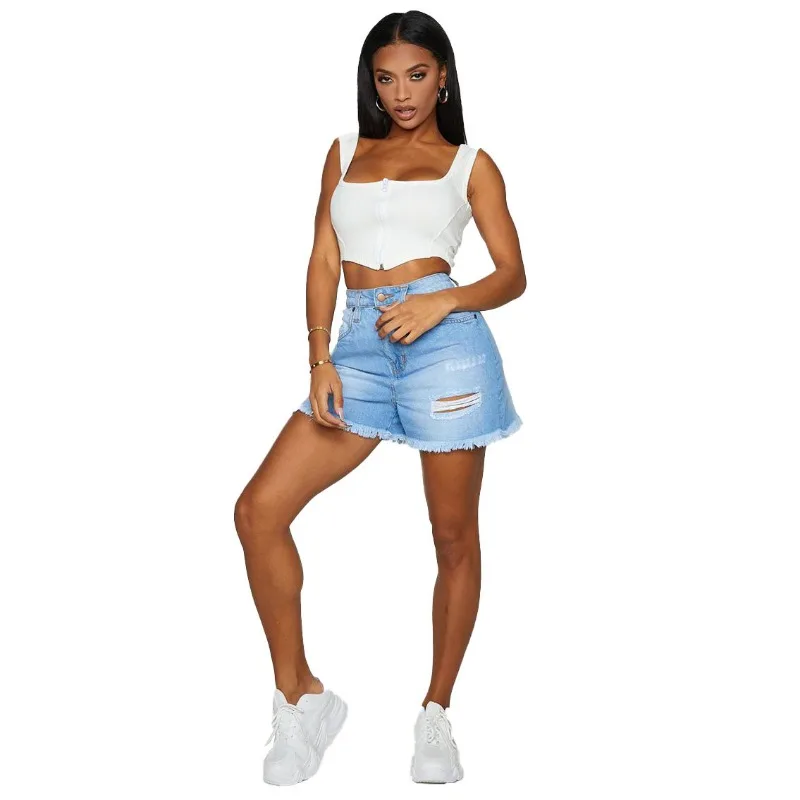 Shorts 2024 Women New High Waist Summer Jeans Beach Bottom Mujer Jeans Femme Mujer Casual Shorts Sexy Slim Denim Shorts