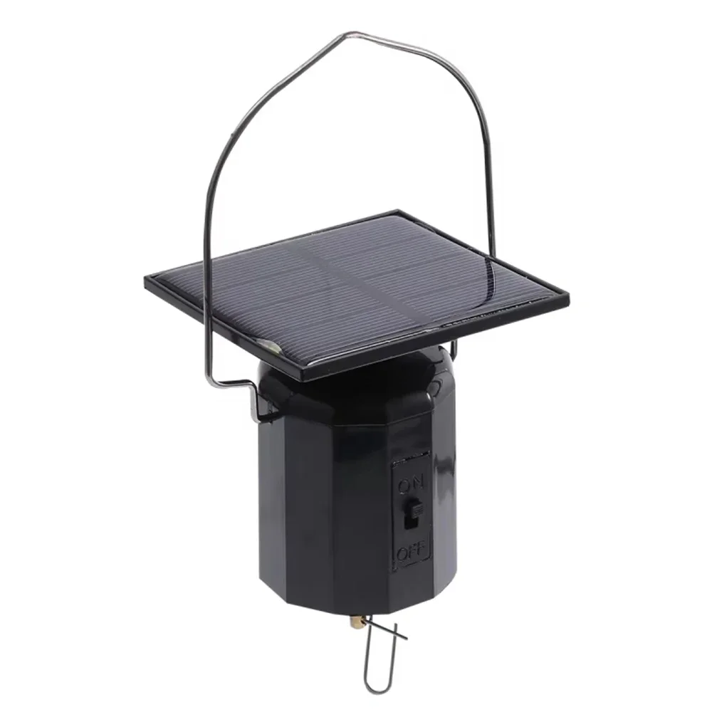 Wind Spinner Solar Motor with Hook Solar Powered Wind Chime Ornament Rotating Outdoor Decor Spinner Motor