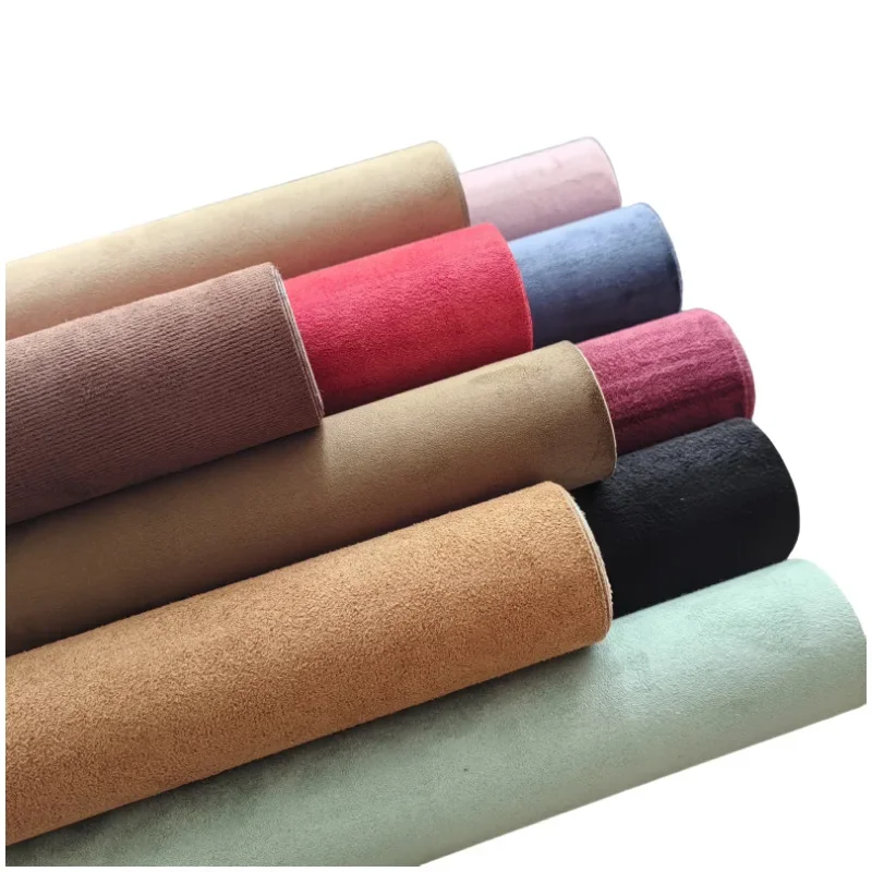 Handmade Suede Fabric Car Interior Refit Leatherette Sofa Artificial Leather Velvet Cushion Cover Packaging Material
