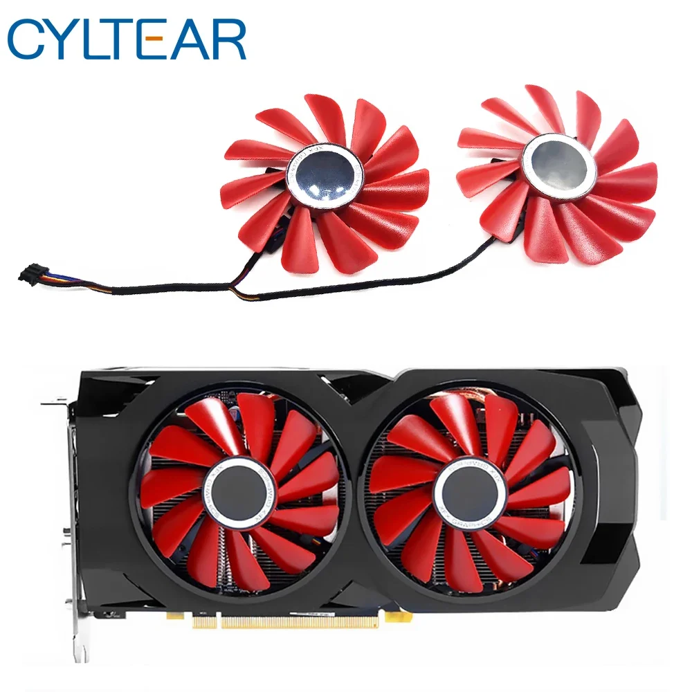 Nuovo 85Mm Diametro Rx-570-Rs Rx-580-Rs Fd10U12S9-C Per Xfx Rx570 Rs Rx580 Rs Schede Grafiche Video Raffreddamento Come Ventola Di Ricambio