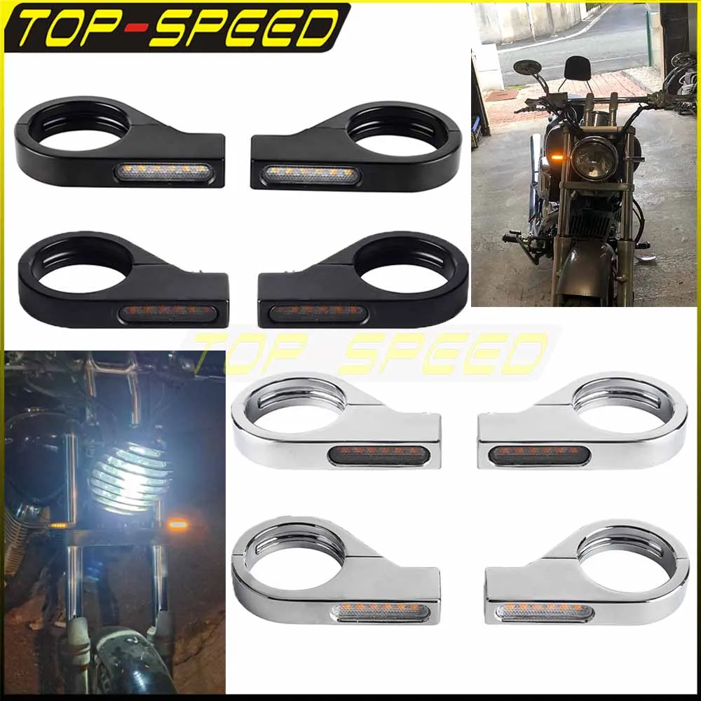 

Фонарь поворотный для мотоцикла, 41 мм, для Harley, Honda, Suzuki, Yamaha, Kawasaki
