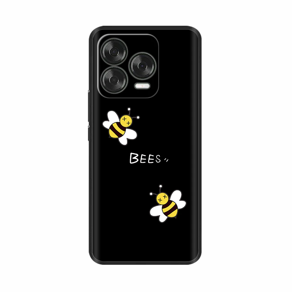 Luxury Black Silicone Back Cover - Elegant Design Case