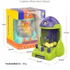 Children's Mini Grab Ball Machine Cartoon Rocket Rocker Clamping Bean Game Machine Puzzle mini maquina expendedora  kids toys 5