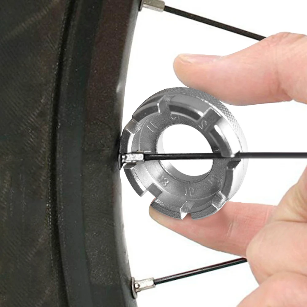 Bicycle Spoke Nipple Wrench 8 Way Groove Bike Wheel Rim Spanner