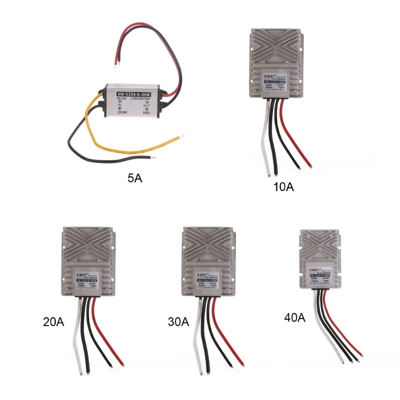 

Portable Waterproof 12V-24V Step Down to 5V Reducer Power Converter DropShipping