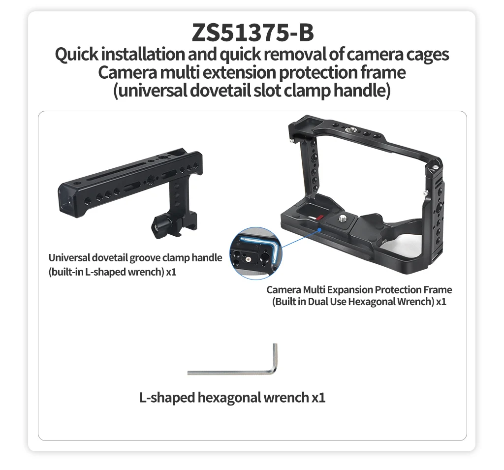A6700 dslr Kamera käfig Rig Top Griff Kalt schuh halterung Mikrofon Blitzlicht halterung für Sony A6700 Stabilisator halter – Detail 27