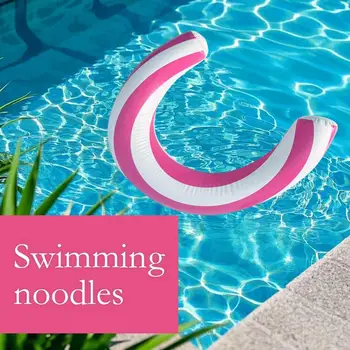 Swimming Pool Noodles Curved Swimming Pool Inflatable Noodles Sport Training Entertainment Chair Interactive For Water Park 3