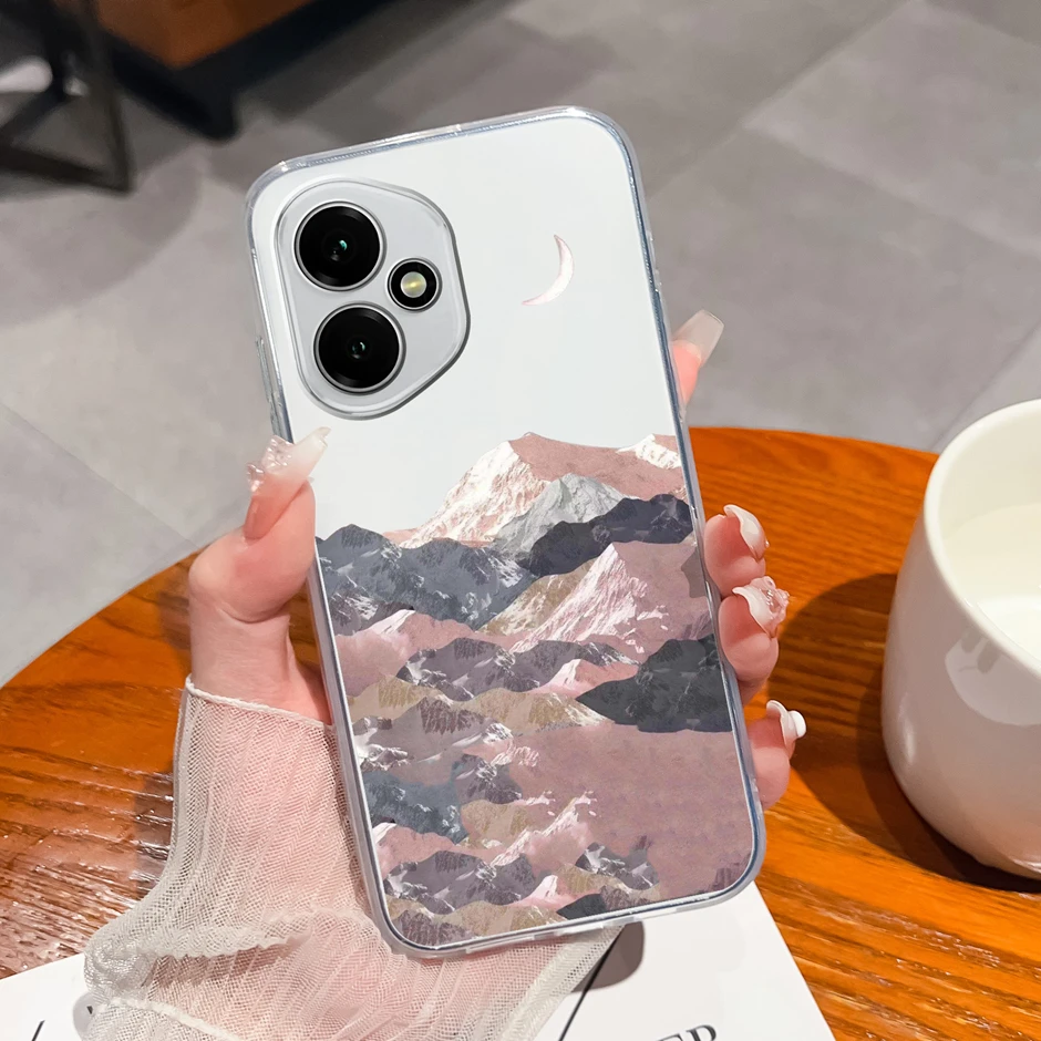 Pretty Flowers Transparent TPU Bumper Protective Cover
