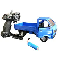 2.4Ghz RC Drift Pickup City Truck With LED Light Climbing Car Cargo Remote Control Electric Toy Vehicle Simulation Toys Boys 1