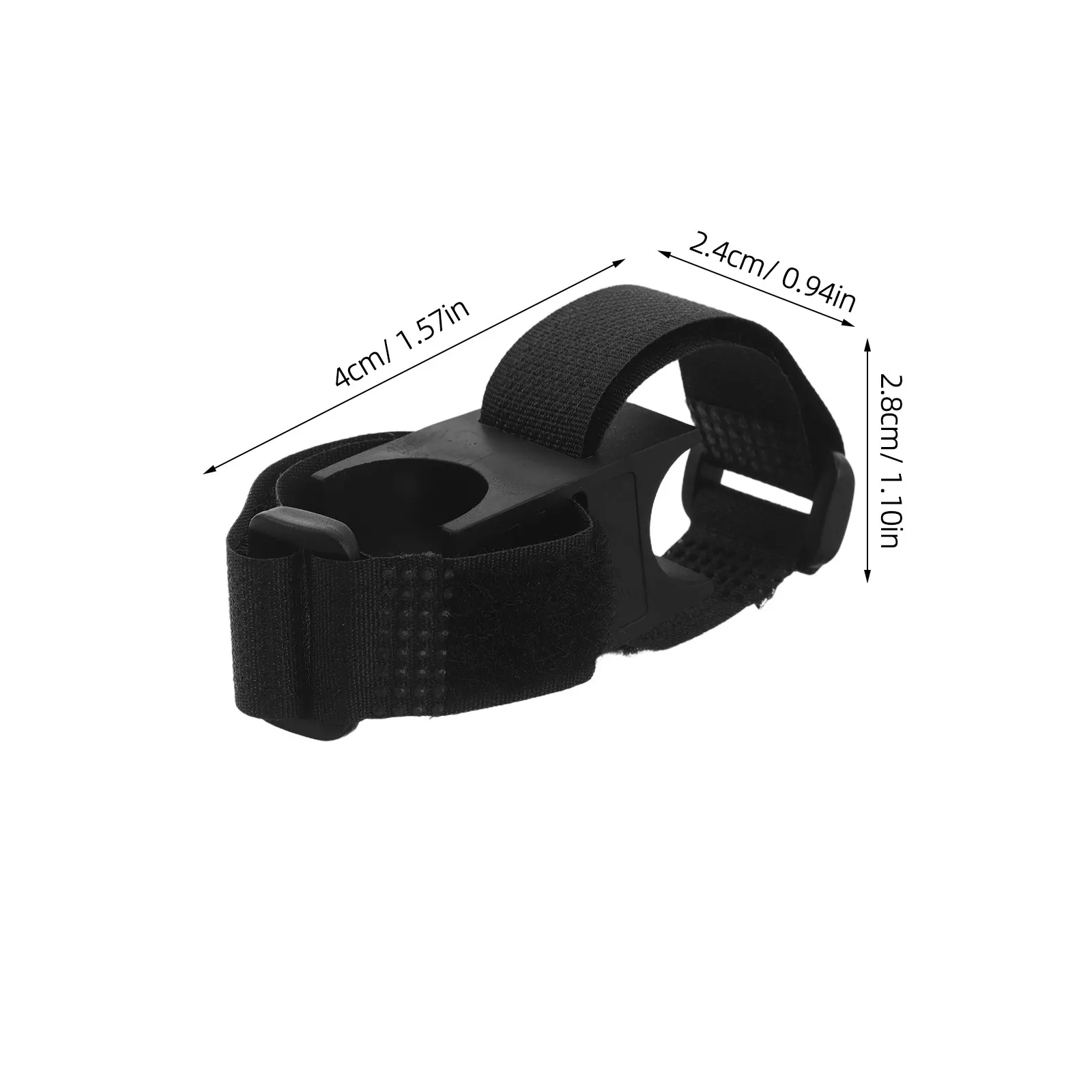 2Pcs 자전거 라이트 마운트 조정 가능한 손전등 홀더 후크 및 루프 스트랩 클램프 22Mm 핸들 바에 적합 퀵 릴리스 자전거