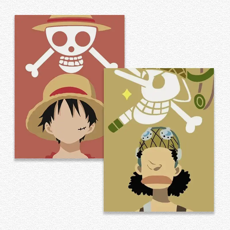 

New Cartoon Notepad One Piece Luffy Zoro Nami Usopp Creative Animation Peripheral Student B5 Horizontal Line Diary Birthday Gift