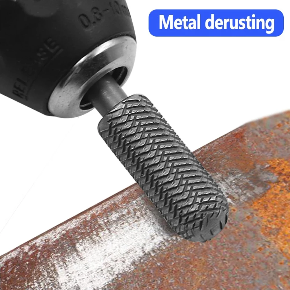 5-teiliges Rotationsstahlfeilen-Set, Bohrer, Grate, Metall, Schleifen, Rillen, Schleifen, Gravieren, Fräsen, Polieren, Werkzeug, 6 mm runder Schaft – Detail 3