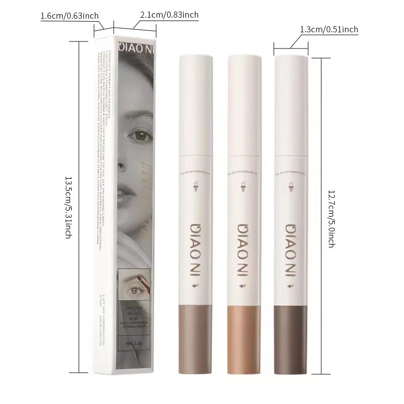 Double Headed Eyebrow Styling Cream Waterproof Quick-Drying Natural Long-Lasting Three-Dimensional Eyebrow Soap Eyebrow Mascara 5