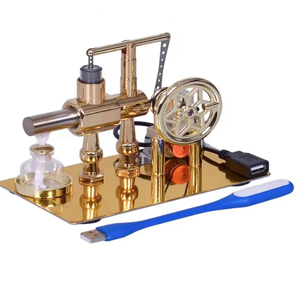 

Stirling Engine Hot Air Single Cylinder Stirling Engine Generator Dual Cylinder Single Cylinder Stirling Engine Toy Model