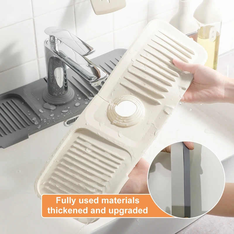 

Silicone Drainage Pad Kitchen Sink Faucet Mat Splash Proof Draining Pad Sponge Drain Rack Kitchen Accessories