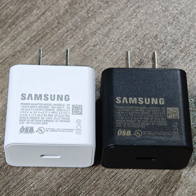 For Samsung A17 A16 A26 A36 A56 A55 A35 A15 25W Charger US Plug PD Super Fast Charge Adapter EP-T2510 For Galaxy S25 S24 S23 S22