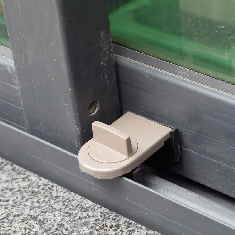 1/2PCS Sliding Sash Stopper Cabinet Locks Straps Anti-Theft Lock Window Sliding Door Child Security Doors Safety Kids Baby