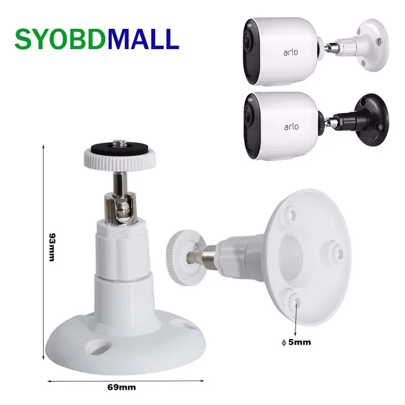 Staffa Di Montaggio A Parete Per Arlo Pro Ring Blink Indoor Cam E Stick Up Staffa Regolabile A 360 ° Fotocamera Staffa Esterna Di Alta Qualità Home