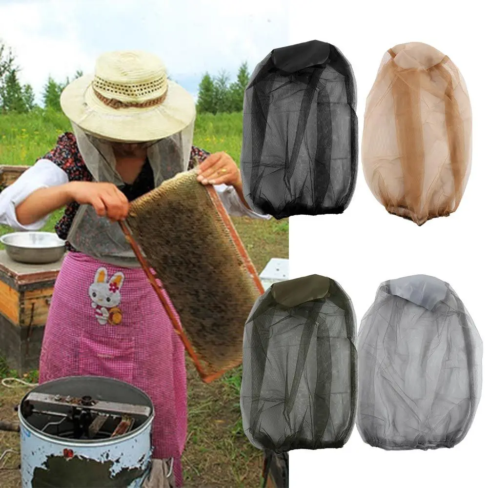 Outdoor Bee Keeping Hunting Insect Mosquito Camping Equipment Fishing Cap Face Protector Net Head Cover Mesh Hat