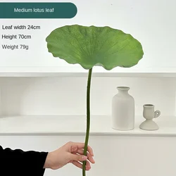 Artificial Lotus Canopy with PU Lotus Leaves for Home Decoration and Photography Props, 85cm (Medium Lotus Leaf)