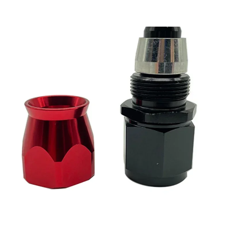 2Pcs AN4 AN6 AN8 AN10 AN12 For Swivel PTFE Oil Fuel Line Hose End Fittings Straight 0&deg;/45&deg;/90&deg;/180&deg; Reusable Hose Pipe Adapters