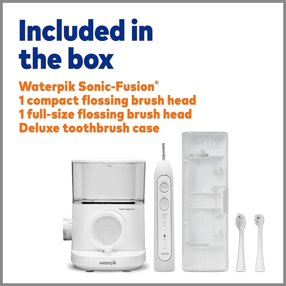 Sonic-Fusion 2.0 Professional Flossing Toothbrush Electric Toothbrush and Water Flosser Combo In One