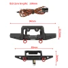 MEUS RACING Aluminum Front Bumper with LED Lights for TRX4M 1/18th RC Crawler Car Upgrades Bronco 6