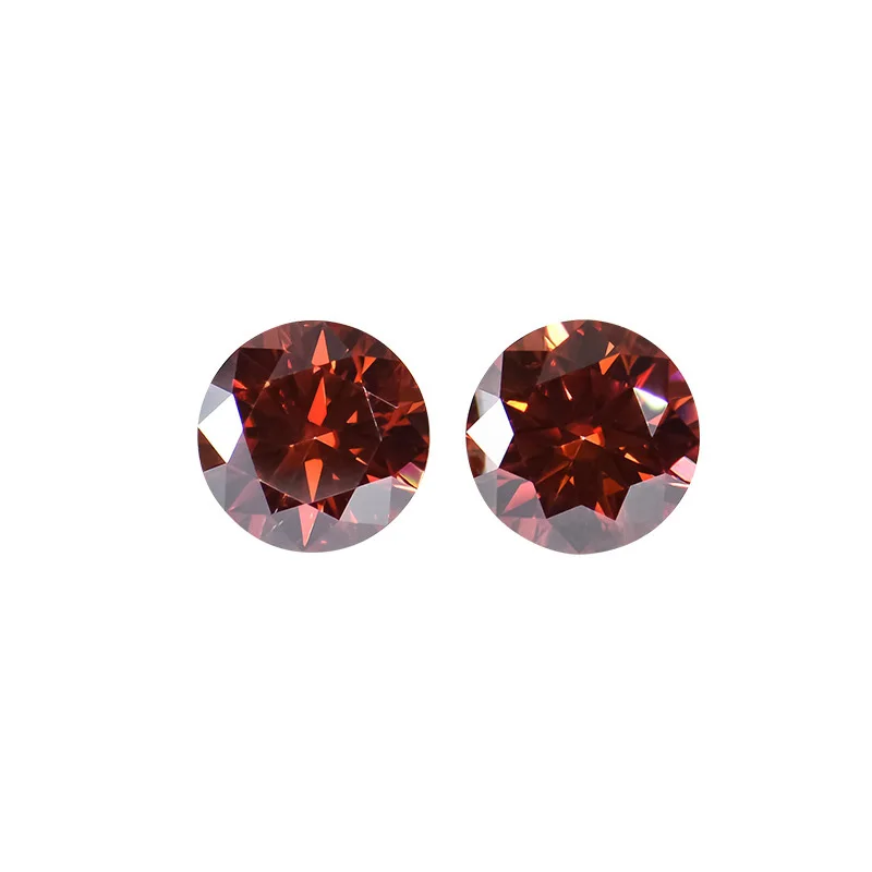 

Garnet Red Color VVS1 Round Moissanite Loose Stones Certified Gra 8 Heart 8 Arrow Colorful Moissanite Diamond Bead Pass Tester