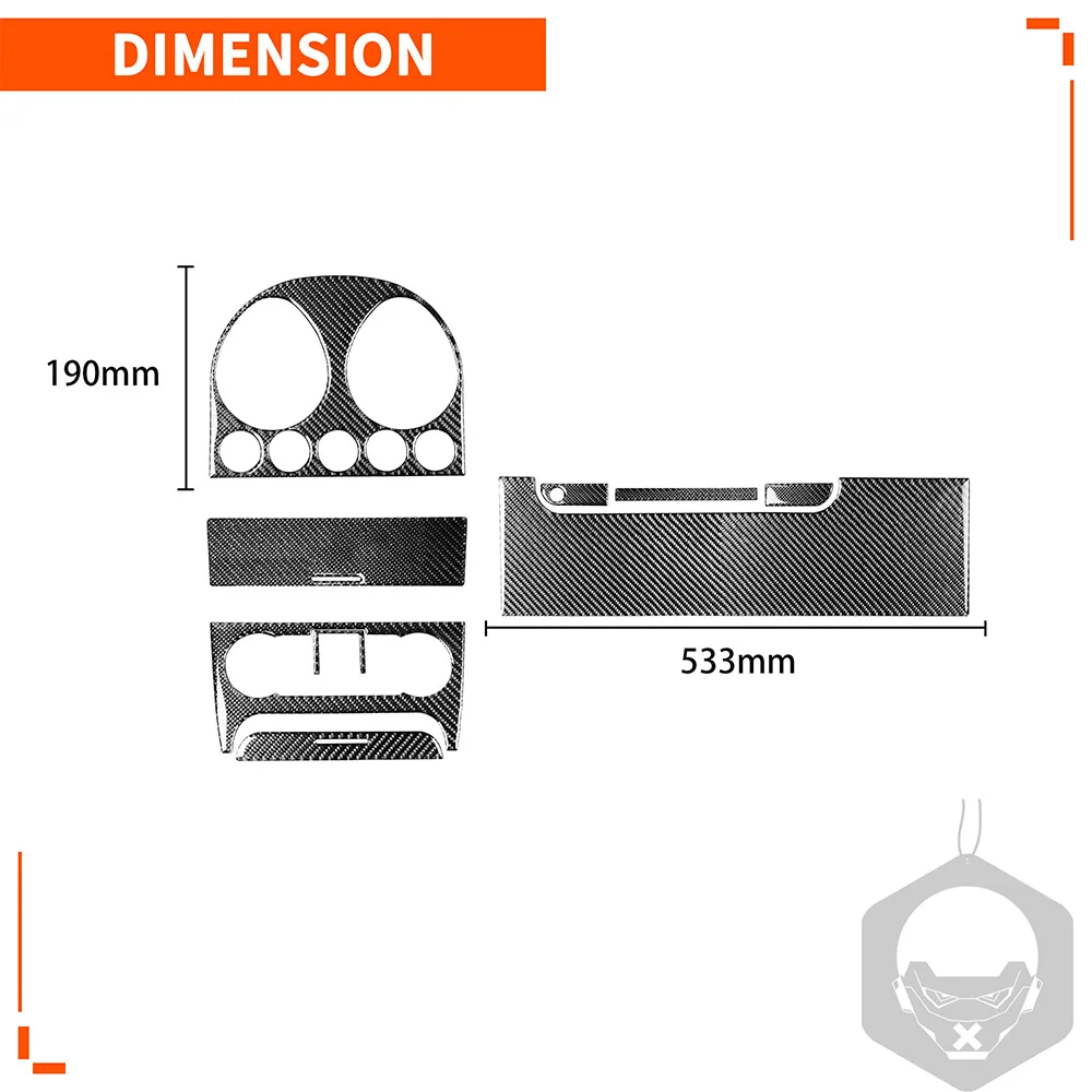 For Audi TT 8N 8J MK1 2001 2002 2003 2004 2005 2006 Carbon Fiber Sticker Central Control Suit AC CD Outlet Panel Car Accessories